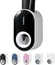 Vivva Toothpaste Dispenser,Automatic Toothpaste Squeezer Dispenser for Kids & Family Shower,Wall Mount Bathroom Accessories(Black)