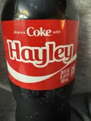 Share a Coke with Hayley 2025 Personalized Gift Coca~Cola Bottle 20oz