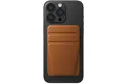Uniq Lyft Magnetic Snap-On Stand and Wallet Card Holder - Brown Supports Dual