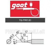 在飛比找Yahoo!奇摩拍賣優惠-【米勒線上購物】烙鐵頭 日本 GOOT TQ-77RT-2C