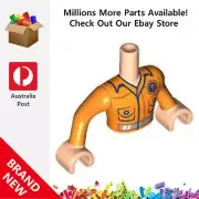 Genuine LEGO™ Light Nougat Torso Mini Doll Man Orange 077 6442800 6490507 New