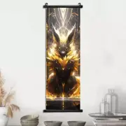 Japanese Anime Eeveelution Poster Modern Room Decoration Canvas Decor L 25x75cm