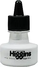 Chartpak Higgins Super White Pigmented Drawing Ink, 1 Ounce Bottle (44100),457081
