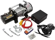 Waterproof Electric Winch Boat Trailer Winch Electric recovery winch 3000/6000/8000/12000 lbs - steel cable - with wireless remote controller 12V/24V