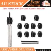13pcs Cutter 3/8'' Double Sided Rotary Spot Weld Remover Drill Bits Cut Weld UD