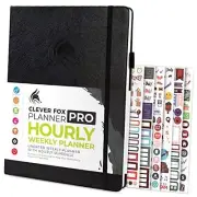 Planner PRO Schedule – Undated Weekly & Monthly Life A4 (8.5" x 11") Black