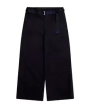 Sacai Straight Leg Belted Trousers 1,2,3,4 Black