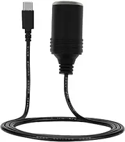 12V 3A 36W Max USB-C to Cigarette Lighter Adapter, PD Required for Maximum Output – Type-C Power Converter for GPS, Smart Rearview Mirrors, Car DVRs, Driving Recorder, Car LED Strips, E-Dog