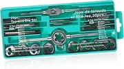 ERINGOGO 20pcs Metric Tap and Die Set: Adjustable Taps and Dies Wrench - - Stocks - Mechanic Tools for Creating Or Repairing Internal and External Threads