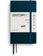 [LEUCHTTURM1917] Weekly Planner Pocket (A6) 2026 in Softcover Deep Sea