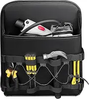 Trunk Seat Organizer, Back Seat Hanging PU Leather Pouch, 16.14x13.19 Inches Auto Interior Organization Tool for Toys, Umbrella, Diapers, Snacks and Car Storage Solution