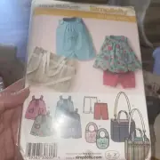 Simplicity Baby Outfit And Accessories Sewing Pattern 3808 Size XXS-LARGE UNCUT