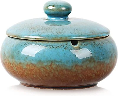 Ronxs Ashtray Outdoor Ash Tray For Patio With Lid Windproof Ashtrays For Cigar