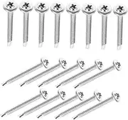 TIDTALEO Self-Tapping Screws Set 50pcs d 4.8mm l 50mm Metal and Wood Fixing Screws