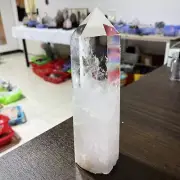 3.87LB Natural clear quartz obelisk crystal tower wand point healing G5115