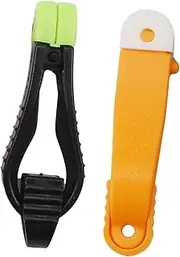 2Pcs Fishing Downrigger Release Clips, Tension Snaps, Padded Clamps Grip Line Release Clips for Trolling Kites