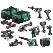 METABO 18V Brushless 10 Piece 2 x 5.5AH Combo Kit AU69000280