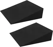 Oshhni 2Pcs Foam Yoga Wedge Blocks Slant Board Calf Stretcher Heel Stretcher Stretch Boards Squat Wedge Blocks for Exercise Pilates Workout Sports