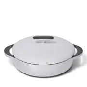 Caraway Enameled Cast Iron 3.5 Qt Braiser with Lid