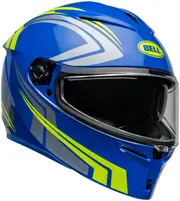 Bell Lithium Jetstream, full face helmet , color: Blue/Neon-Yellow , size: L