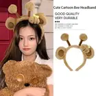Wash Face Headband Bee Plush Headband Animal Cute Plush Hairband Makeup