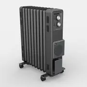 Dimplex 2400W 9 Fin Oil Free Anthracite Column Heater Thermostat Turbo Fan