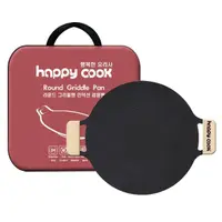 在飛比找momo購物網優惠-【happy cook】韓國製 IH 大理石不沾烤盤38cm