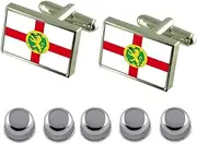 [Select Gifts] Shirt Dress Studs Alderney Flag Cufflinks