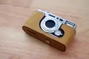 Genuine Real Leather Half Camera Case Bag Cover for Fujifilm Klasse W