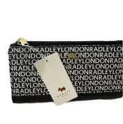 RADLEY LONDON BLACK SIGNATURE LOGO LARGE BIFOLD MATINEE WALLET