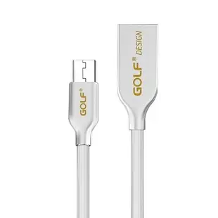 GOLF USB 2.0 轉 Micro USB 鋅合金接頭多彩細線(1M)