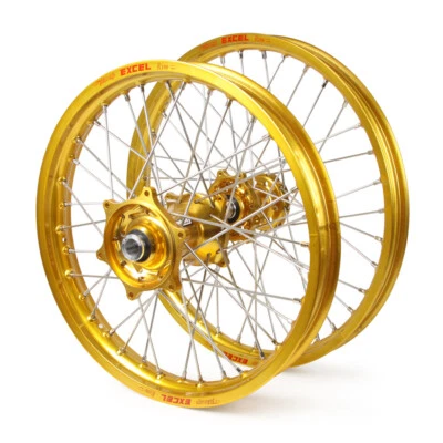 Kawasaki KX450F 2006-2017 Wheel Set Gold Excel SNR MX Rims Gold Talon Hubs 21/19