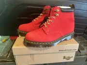Dr. Martens 939 Ben Suede Combat Boot Mens 10 womens 11 RED Brand New In Box