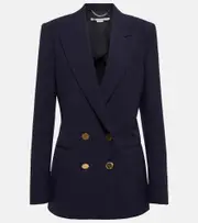 [Stella McCartney] Stella McCartney Double-breasted blazer AU 2 blue
