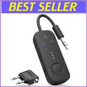 Long-Lasting Bluetooth 5.3 Adapter for Planes - Share Audio Wireless with Ease