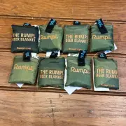 Lot of 8 RUMPL Beer Blanket Can Coozies - Light Fractal Camo- New w/tags