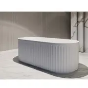 1500/1700mm ABS Roma Riva Gloss or Matt White Oval Freestanding Bathtub
