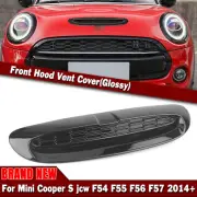 Front Bonnet Scoop Vent Cover For Mini Cooper S JCW F54 F55 F56 F57 14-24 Black (for: Mini)
