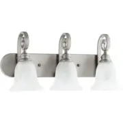 Quorum International 5154-3-64 Bryant Bathroom Vanity Light Classic Nickel