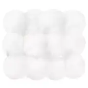 12Pcs Faux Fur Pom Poms for Hats, Fluffy Soft Fur Poms Balls, White