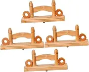 ULTECHNOVO 4Pcs Fan Display Stands Wooden Holders for Japanese Folding Fans Stable Base for Fan Collectors and Enthusiasts Traditional Design for Home