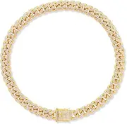 Dog Chain Silver Cuban Collars,Walking Silver Dog Metal Chain Choke Collar with Design Secure Buckle,Pet Cuban Crystal Collar Necklace Accessories for Small Medium Large Dogs Cats (Gold, 24inch)