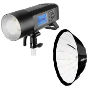 Godox AD400Pro Wistro Outdoor Flash + AD-S85W 85cm White Octa Softbox