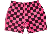 Nestling: Swim Shorts - Neon Pink Check (3-6 months)