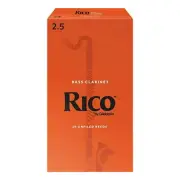 Rico Bass Clarinet Reeds 25-Pack #2.5