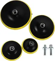 Alipis 4Pcs Sanding Backer Pads Lightweight Automotive Polishing Tool Attachments Adapters for Car Detailing Durable Sander Pads for Professional Finish Portable Design