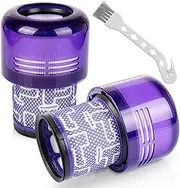 [Tyhocent] 2 Pack V11 Filters for Dyson Cordless Vacuum, V11 Animal, V11 Torque Drive, V11 Extra, V11 Complete, V15 Detect, V15s Detect Submarine Vacuums, Compare to Part # 970013-02