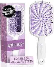 FHI Heat New UNbrush!! UNbrush Plus Detangler Brush for Gentle and Effective Detangling on Wet or Dry Fragile Hair Types — 84 UltraFlex Bristles, Ultra-Light, Anti-Static, Vented Hair Brush