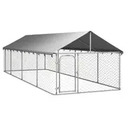 Outdoor Dog Kennel With Roof 600X200x150 Cm Dog Kennels