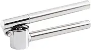 PartyKindom 1pc Stainless Steel Garlic Press Mincer Manual Handle Slicer Crusher for Easy Garlic Ginger and Nut Preparation Kitchen Restaurant Silver